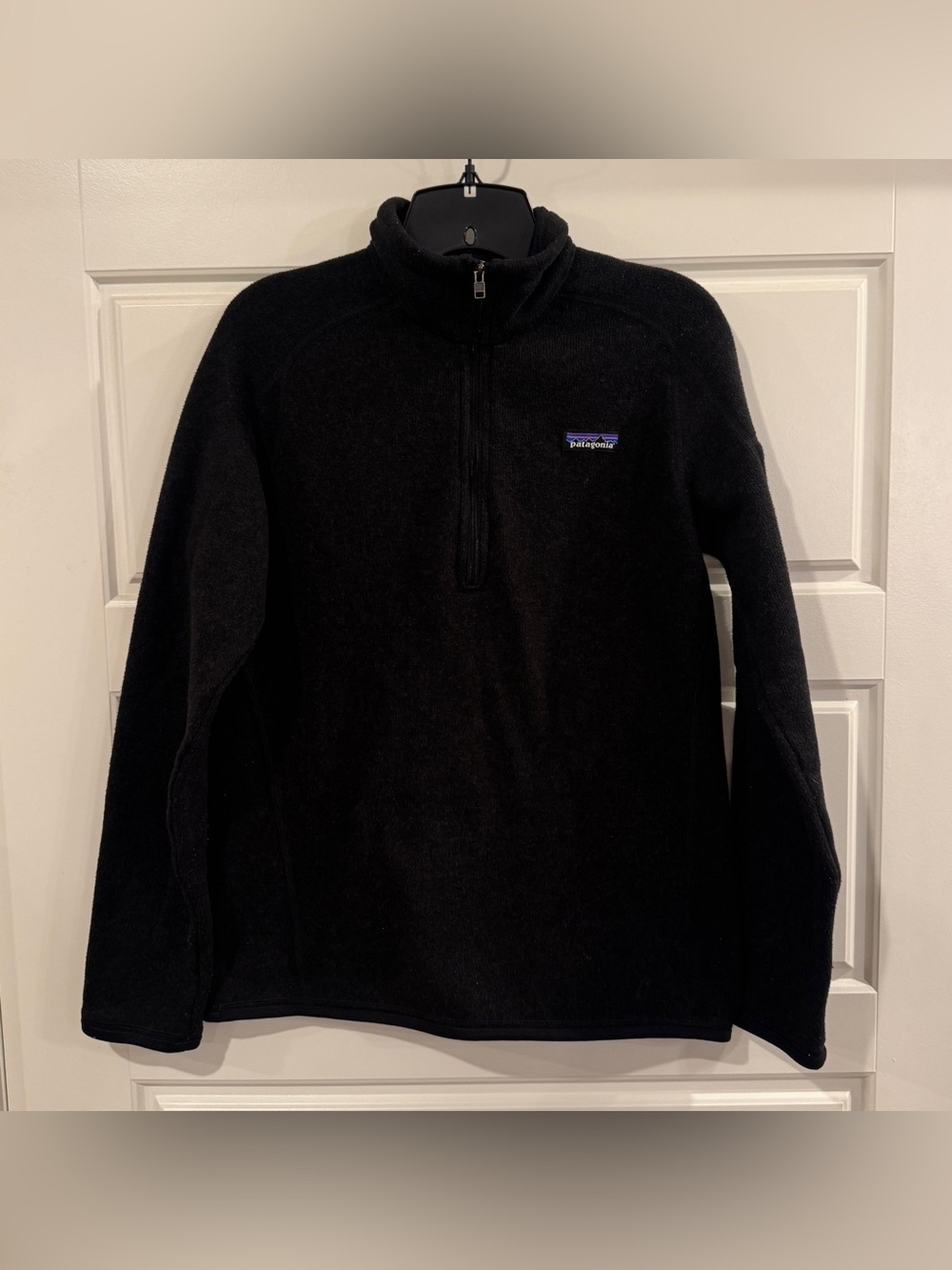 Patagonia Women's Better Sweater 1/4-Zip Pullover Black Size Medium